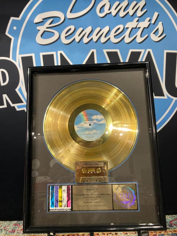 Stan Lynch Tom Petty and The Heartbreakers, RIAA, Let Me Up (I've Had Enough) Gold Record (#20) image 1