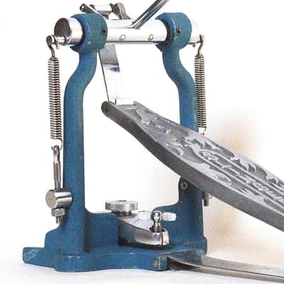 Slingerland AA Bass Drum Pedal, Ball Bearing Action, Scroll Footboard, Blue Textured Finish - 1959 to '60 image 8