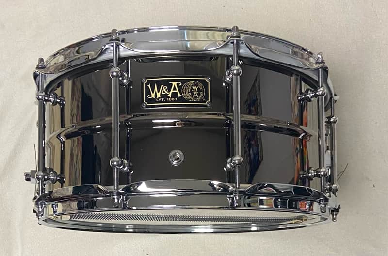 Walberg & Auge 6.5x14 Brass Snare Drum 2025 - Black Nickel image 1