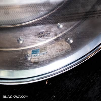 Ludwig Supraphonic - Vintage 6.5x14" 10-Lug - Pointed Blue Olive Badge - Bonham Snare image 17