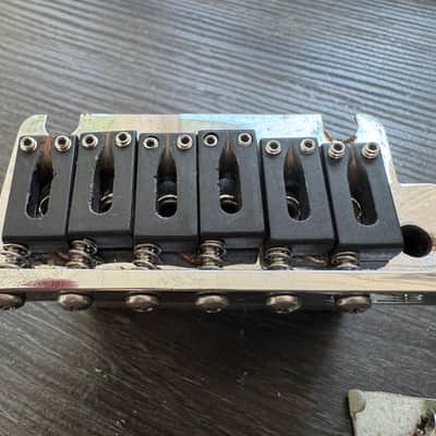 USA Vintage 1990's Relic Fender Stratocaster Tremolo Bridge w Graph Tech Saddles image 4