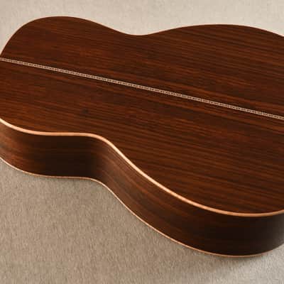 Hozen O 12 Fret Parlor Gold Top Adirondack Indian Rosewood Slotted Headstock #2210-1705 image 8