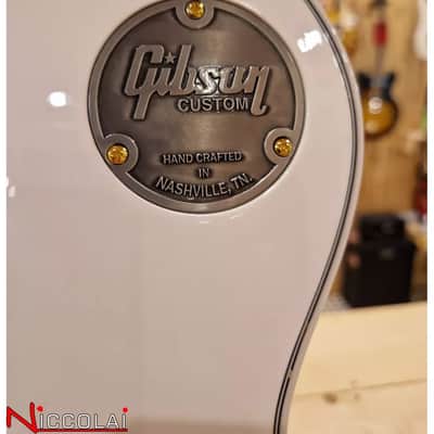 Immagine Gibson Les Paul Custom w/ Ebony Fingerboard Gloss Alpine White - 19