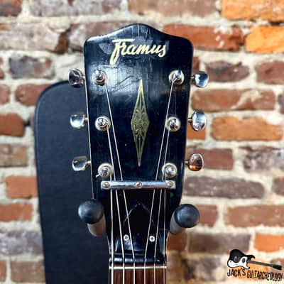Framus Texan 5/196 Acoustic Guitar w/ Piezo & HSC (1960s - Sunburst) image 4