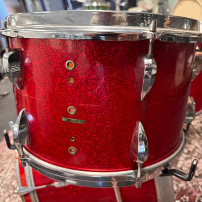 Trixon Luxus 1960s Teardrop 13"/16"/20" Drum Set - Red Sparkle (VIDEO) image 3