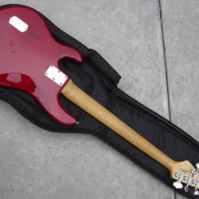 Musicman StingRay 5 string bass H 1993 Candy Red image 13