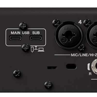 Yamaha URX44 USB-C Audio Interface, Black image 6
