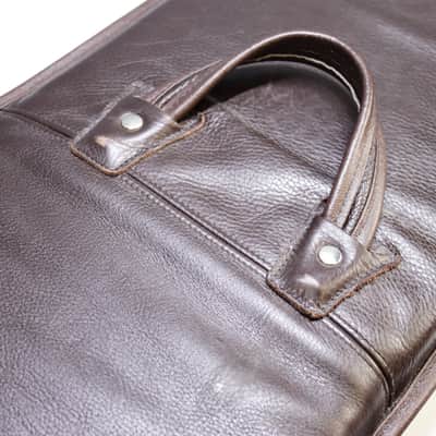 Levy's Premium Leather Bass Gigbag - Dark Brown **Amazing Quality** image 13