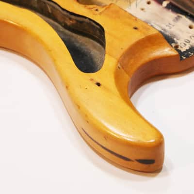 1966 Mosrite The Ventures Model Mark V Vintage Electric Guitar Body – Rare Original ’66 MK V German Carve Ventures II Part Made in Bakersfield CA (B802) image 12