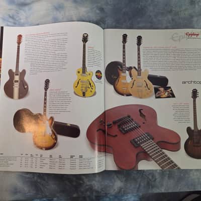 Vintage 2010 Epiphone Guitar Bass Mandolin Catalog 56 Pages Great Condition Case Candy image 4
