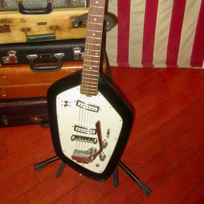 1966 Teisco Del-Rey EV-2T Californian Black image 3