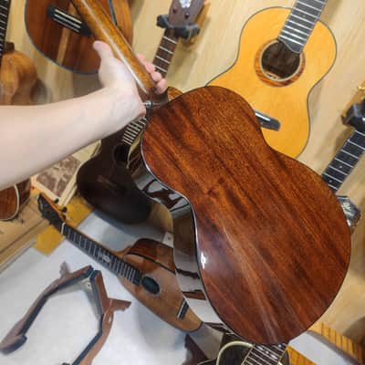 OlaMestre PO cedar cuban mahogany tenor ukulele with pickup image 2