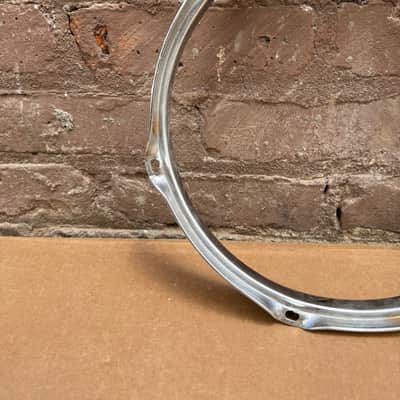 Unbranded 10"6-Lug Triple-Flanged Drum Hoop / Rim Chrome – Good Condition image 5
