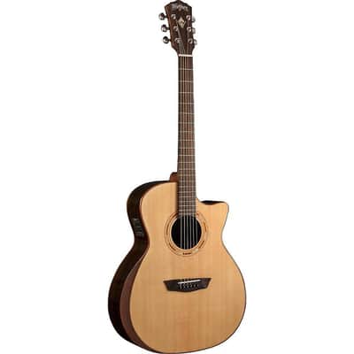 Washburn WCG20SCE Comfort Series Grand Auditorium Acoustic-Electric Guitar image 4