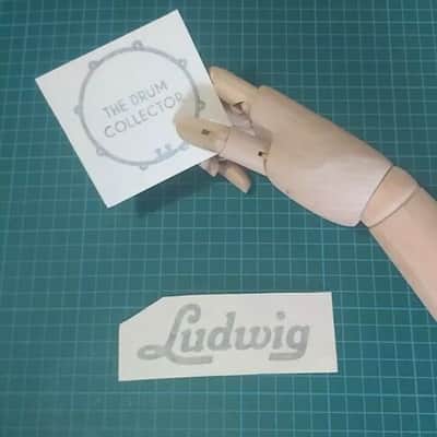 Ludwig, 60s Vintage, Repro Logo - Adhesive Vinyl Decal, for Bass Drum Reso Head image 3