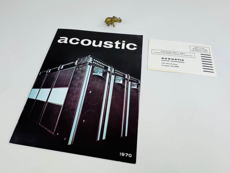 Acoustic Amplifiers Catalog with Reply Card 1970 image 1