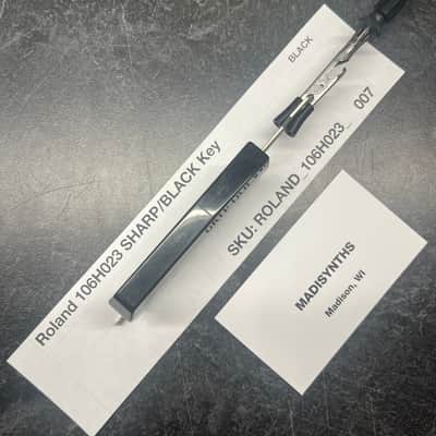 ORIGINAL Roland Replacement SHARP/BLACK Key (LATE REVISION) (106H023) for Jupiter-4, System-100/700, SH-1/2/3/3A/5/7, RS-505, VP-330, Promars, etc