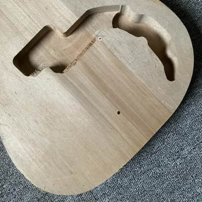 Solid Basswood 4 String Precision P Bass Style Body image 2