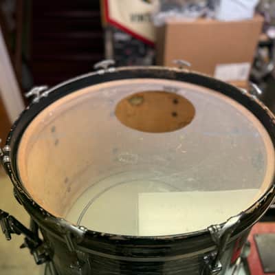 1959/60 Ludwig 14x20 Transition Badge Bass Drum in Black Oyster Pearl image 9