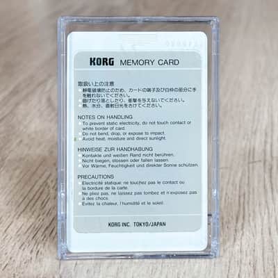 Korg Wavestation | ROM Data Card | WPC-00PII | Internal Pre-Load Data (Bank 2) image 2