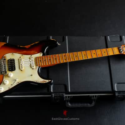 Fender Stratocaster Floyd Rose Classic HSS Sunburst Made in USA Aged Relic (VERY RARE) image 20
