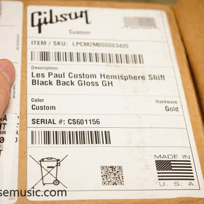 Gibson Exclusive M2M Les Paul Custom - Hemisphere Shift - Black Back Gloss image 19