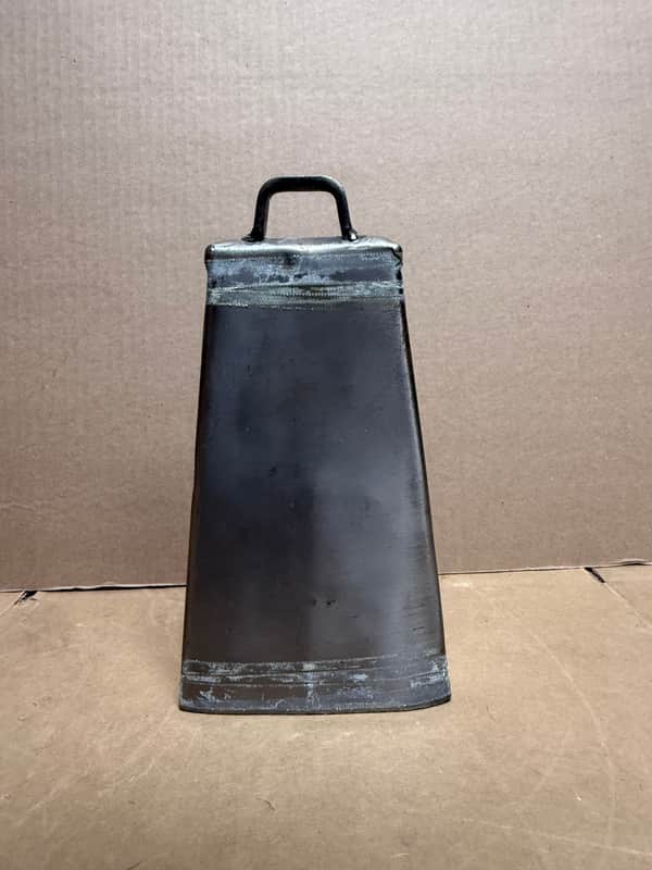 Unbranded Large Handcrafted Steel Cowbell – Silver Finish – Heavy-Duty Percussion Bell – Used image 1