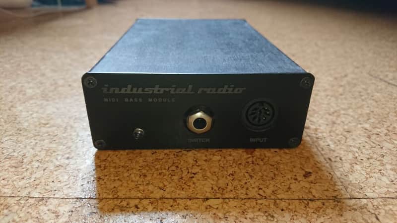 Industrial Radio Midi Synth Bass Module and DIN extension cables mid 2000s - Black image 1