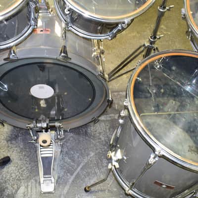 Yamaha Recording Custom 7-Piece Drum Kit, Silver w/ Hardware image 15