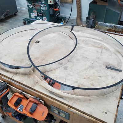 HHG drums  Set Of Chrome Wrapped Bass Drum Hoops (Any Size 16-26) image 4
