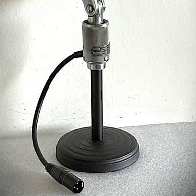 Vintage Shure 556C Fatboy Microphone, 1940's, original element, w/cable-stand image 12