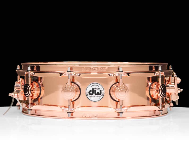 DW Collector's Series Copper 4x14 Snare - Copper Hardware image 1