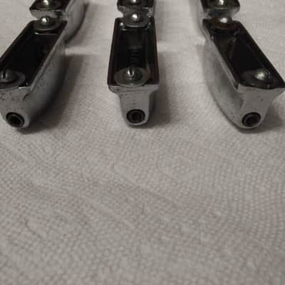 Unknown 6 x Bass Drum Double Lugs w / bolts and washers 1960's chrome image 5