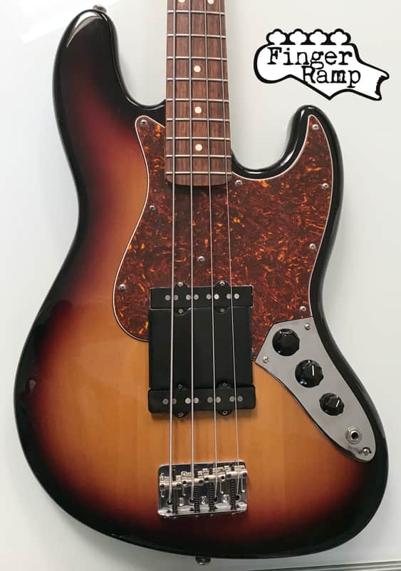 FINGER RAMP U Bass Fender Jazz  Finger Ramp '60 configuration (7,2 cm) with radius  in resin black image 1