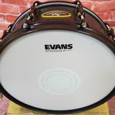 Pearl Matt Halpern 14x6" Black-on-Brass Powder-Coat Kit Snare Drum WorldShip NEW | Authorized Dealer image 2