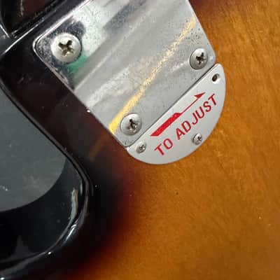 Vintage RARE MIJ Teisco Kingston Model 670 Bass w EZ-Pak Hard Case 1964 Japan - Sunburst image 9