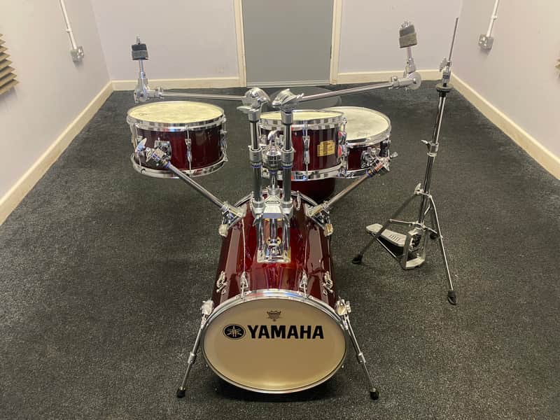 Yamaha Rick Marotta Hip Gig 5 Piece Nesting Drum Kit 2010s - Cherry Red image 1