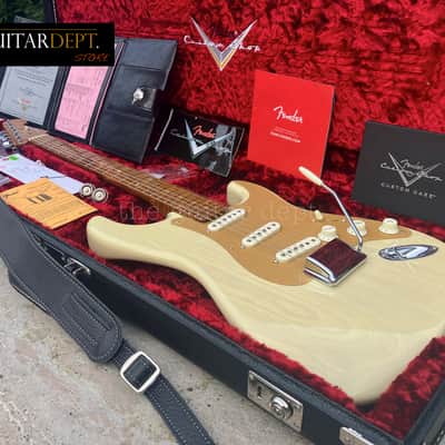 ♚ PRISTINE !♚ 2023 FENDER Custom Shop CUSTOM Stratocaster ♚ HONEY BLONDE ♚ AAA ROASTED ♚ 10/56 Neck♚ image 2