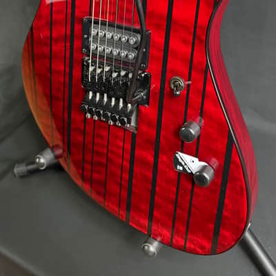 Schecter Synyster Standard Plus Electric Guitar Transparent Deep Red Finish imagen 4
