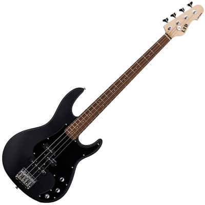 ESP LTD AP-204 Bass Guitar - Black Satin image 2