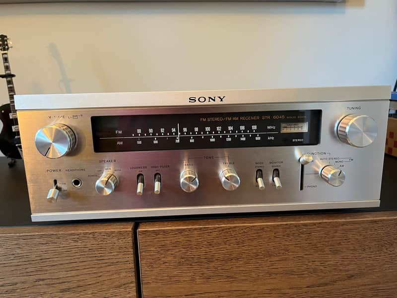 Serviced Sony STR-6045 1971-1974 - Aluminium Brossé