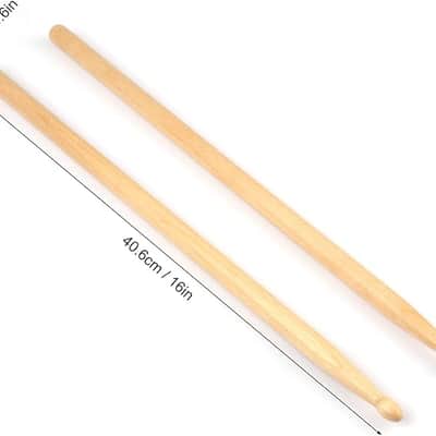Drum Sticks, 24 Pairs 5A Drumsticks,16 Inch, Classic Wood Tip Drumstick Bulk, Pitch Matched Drumsticks Maple Wood Drum Sticks image 2