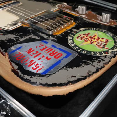 Fender Custom Shop Limited Edition Master Built Joe Strummer Telecaster Heavy Relic - Aged Black over 3-Color Sunburst 712 image 15