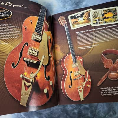 RARE 2008 Gretsch 2008 125th Anniversary Edition Guitar Amp Accessories Product Catalog 64 Pages Case Candy image 2
