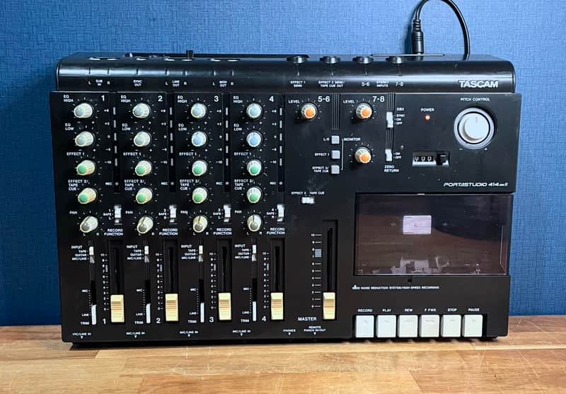 TASCAM Portastudio 414 MKII 4-Track Cassette Recorder - Black image 1