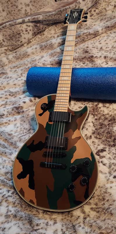 ESP Edwards LP Les Paul Custom Zakk Wylde Camo | Reverb