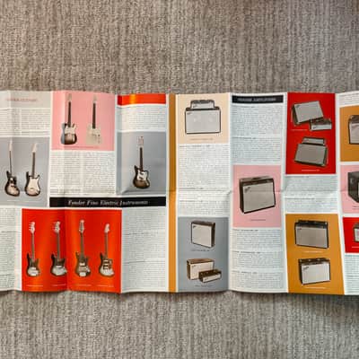 1965 - 1966 Fender Foldout Catalog Case Candy image 4