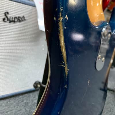 Mosrite 12 string venture model the blue Phoenix 60s Blue image 18