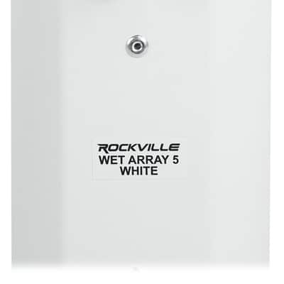 (6) Rockville WET ARRAY 5 WHITE Line Array Speakers For church/School/Auditorium image 7