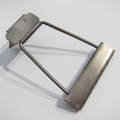 Harmony & Kay Archtop & Flat Top Guitar Tailpiece Authentic MIJ Vintage Part Circa-1950s-1960s-Nickel Silver image 1